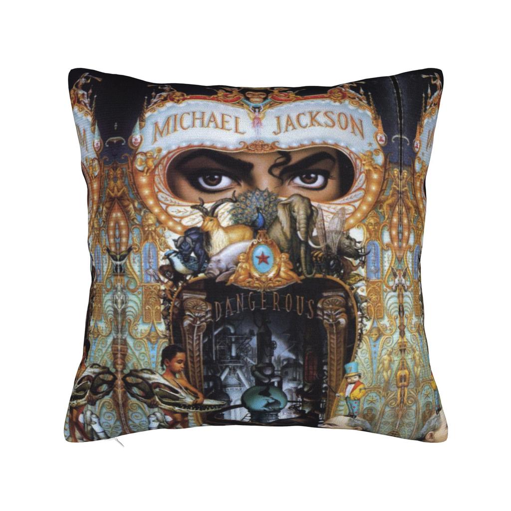 Beat It piano MJ king of pop Square Pillow Cases Cushion Cover Awesome Zippered Decor Pillowcase for Home 18"x18"