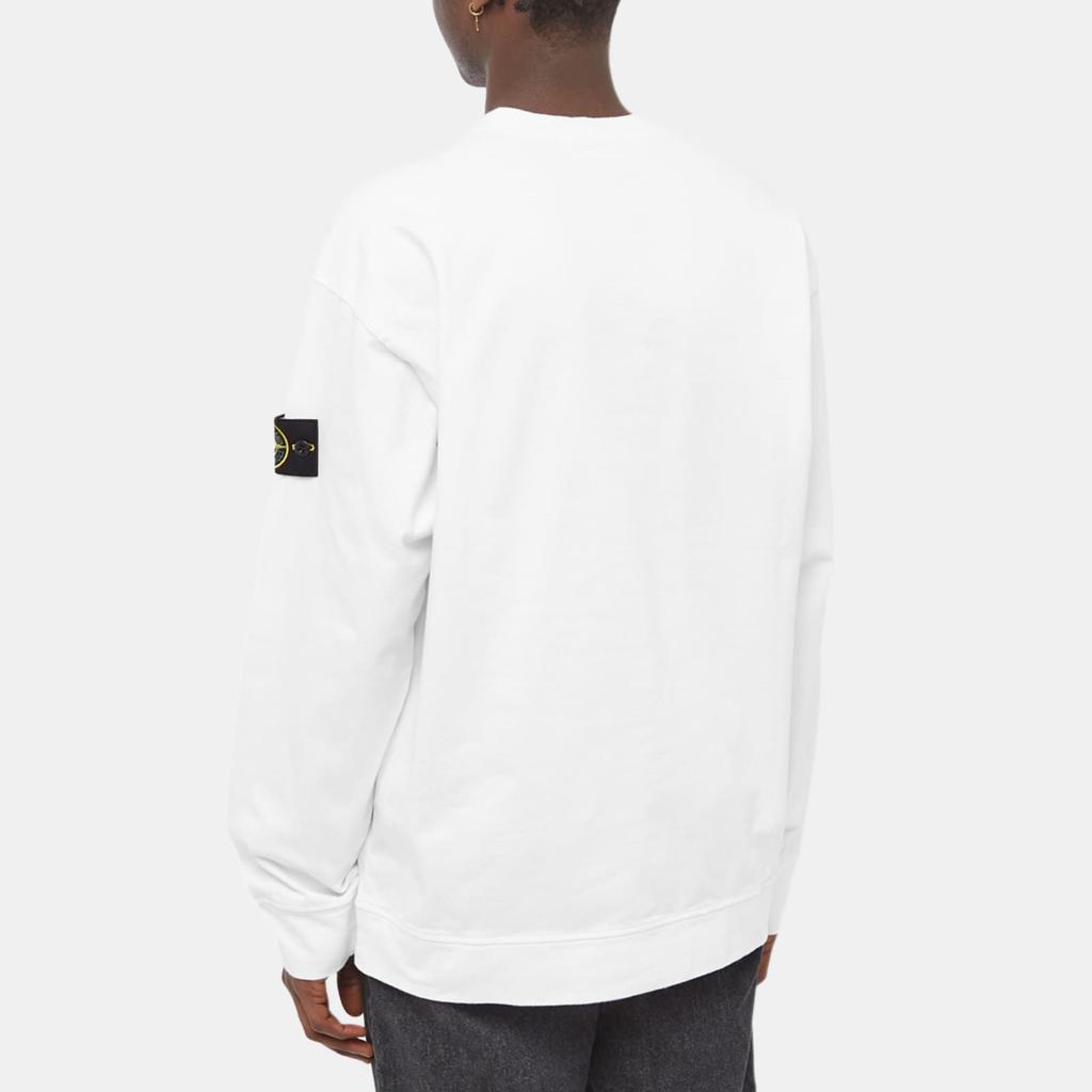 STONE ISLAND 63020 Brushed Cotton Fleece Crewneck Sweater 761563750-V0001