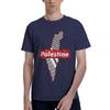 Palestine Flag Gaza T Shirts Unisex Pure Cotton Vintage TShirt Round Collar Tees Short Sleeve Tops Summer