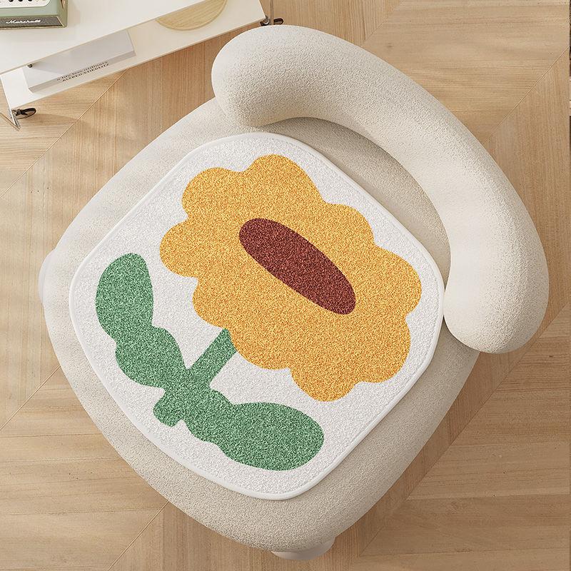 Autumn Plush Non-Slip Butt Pad, Winter Imitation Cashmere Thickened Cushion, Dormitory Student Classroom Stool Cushion