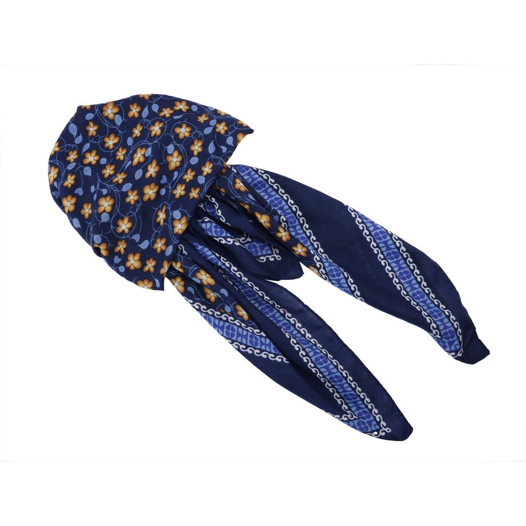 Polyester Print Infinity Headscarf With Sun Shield For Casual Summer Wear