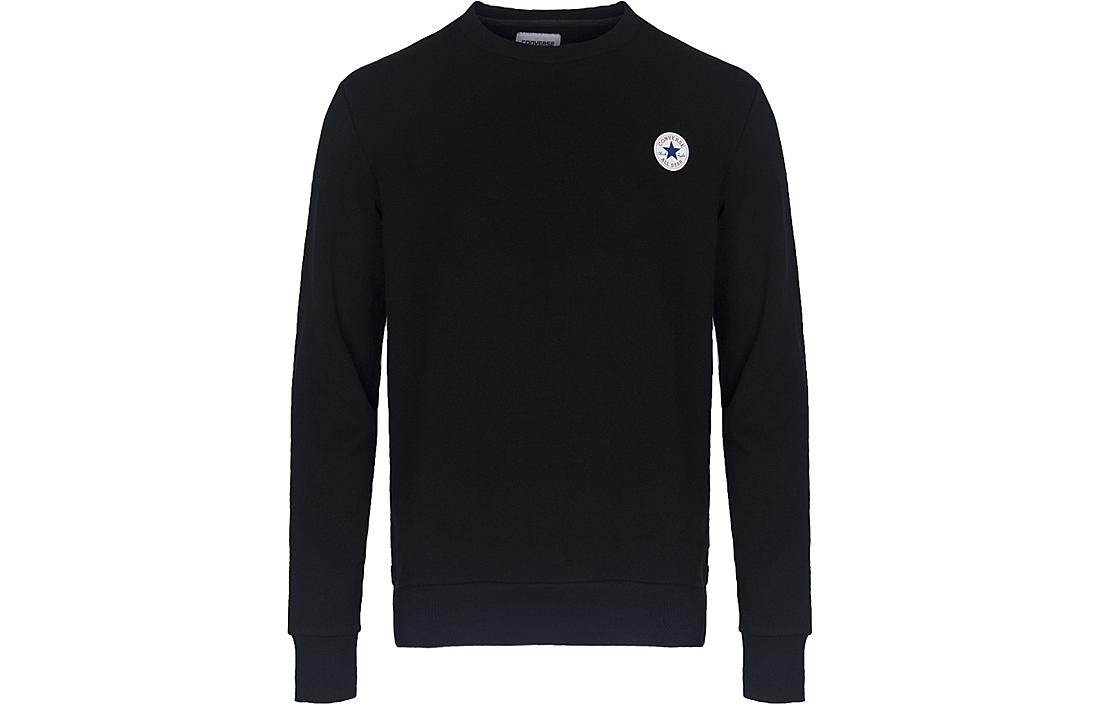 Converse Sweatshirts Men s Black Crew Neck Moderate Regular 10004629-A04 S