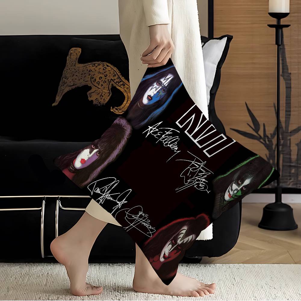 KISS Band Personalized Picture Text Home Decorative Pillows Household Gifts 45x45cm