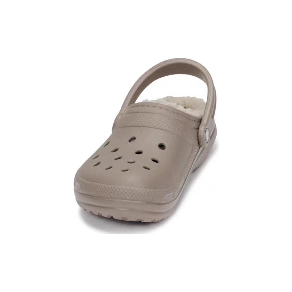 Crocs Classic Lined Comfortable Versatile Beach Sandals Men sandals Light-Brown 203591-2YB