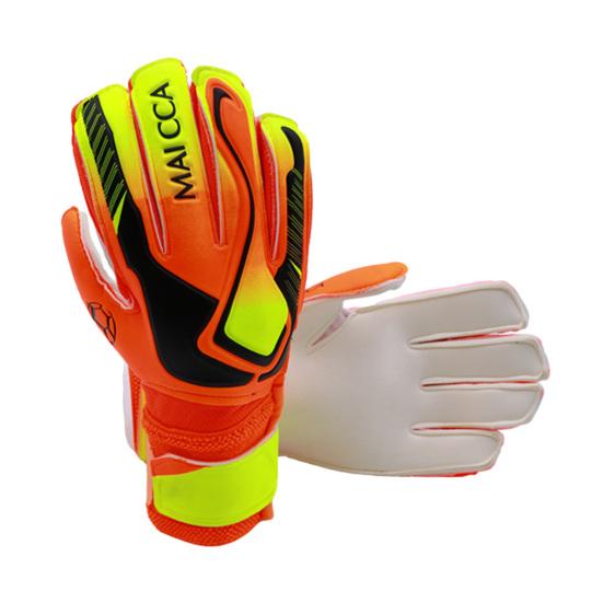 

1 пара вратарских перчаток Утолщенные износостойкие противоскользящие прочные захваты на ладонях Пять пальцев Цветовое соответствие Двойные слои Защита запястий Футбол 2XL оранжевый