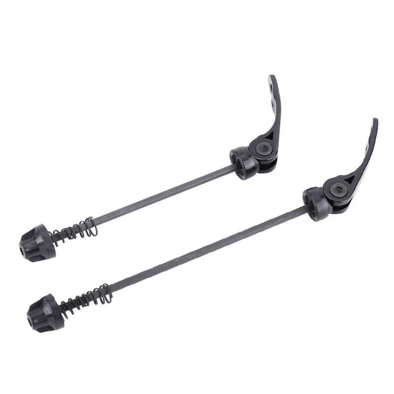 2 Pièces Axes de Roue de Vélo Haute Résistance Ensemble Axes à Blocage Rapide de Vélo Broche Levier Vélo de Montagne Route Moyeux de Roue Broche