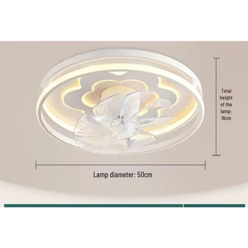 Meng Pao Silent Bedroom Ceiling Fan with Light