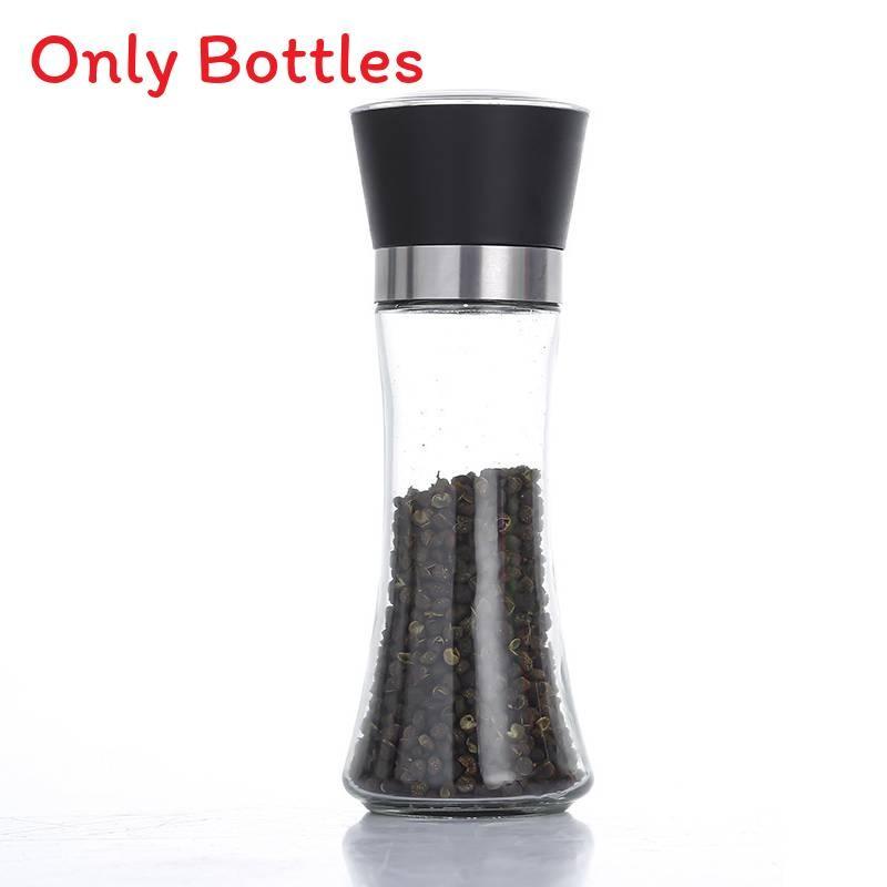 

Stainless Pepper Steel Grinder Household Kitchen Seasoning Bottles Grinding 200ml чорний
