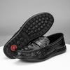 Herren-Loafer mit Krokodilmuster Herrenmode Schuhe Neu Frühling Bequeme Herren-Flats Bequeme Mokassins Klassische Leder Herren Freizeitschuhe