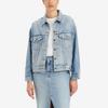 Levis 90s Color Block Long Sleeve Denim Jacket Women Jackets Blue A7433-0000