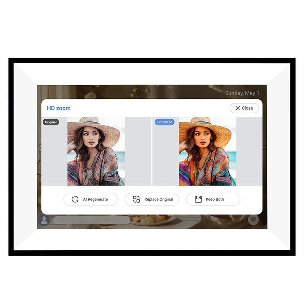 Smart Digital Calendar 10.1in HD Touchscreen Family Planner with Switchable Digital Photo Frame