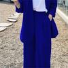 Korean Style 2025 Loose Casual Padded Shoulder Suit Jacket - Multiple Colors