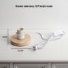 Nordic Woodcraft E27 Table Lamp Holder – LED Bedside Lamp Fixture Accessory.