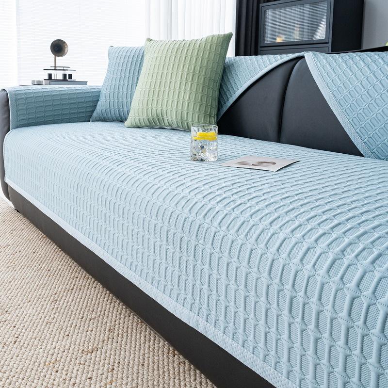 Ice Silk Sofa Cover Summer Universal Non-Slip Sofa Mat Cool Feeling Cushion Sofa Towel Couch Slipcovers For Living Room Home