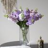 10pcs Silk Purple Hyacinth Artificial Flowers Balcony Decorative Simulation Violet Swallow Grass Fake Flower Cafe Decoration