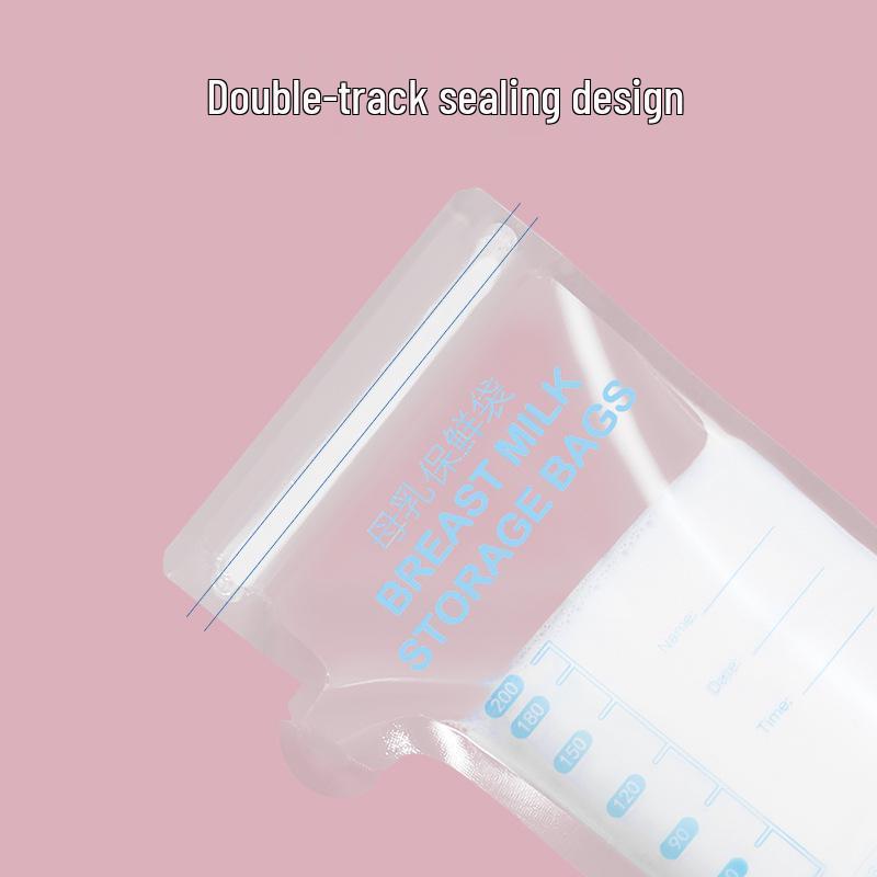 Tazelik İçin Kompakt Tek Kullanımlık Anne Sütü Saklama Poşetleri