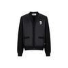 Commuter Street Travel Logo Single-Breasted V-Neck Loose Long Sleeve Jacket Men Jackets Black 1K1D50101861