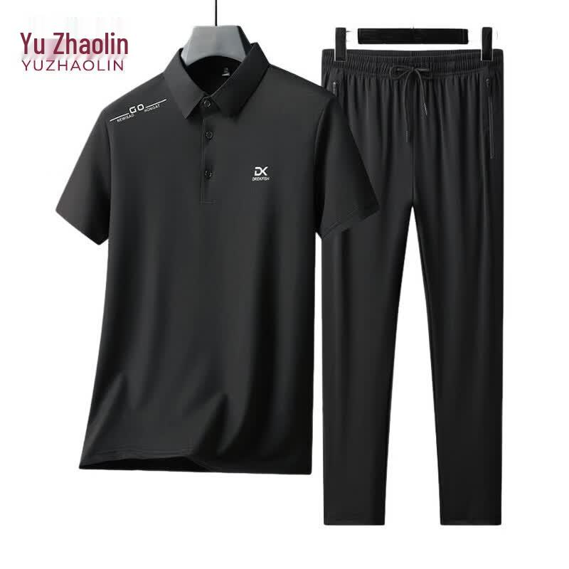 YUZHAOLIN Men s Business Casual Summer Set M