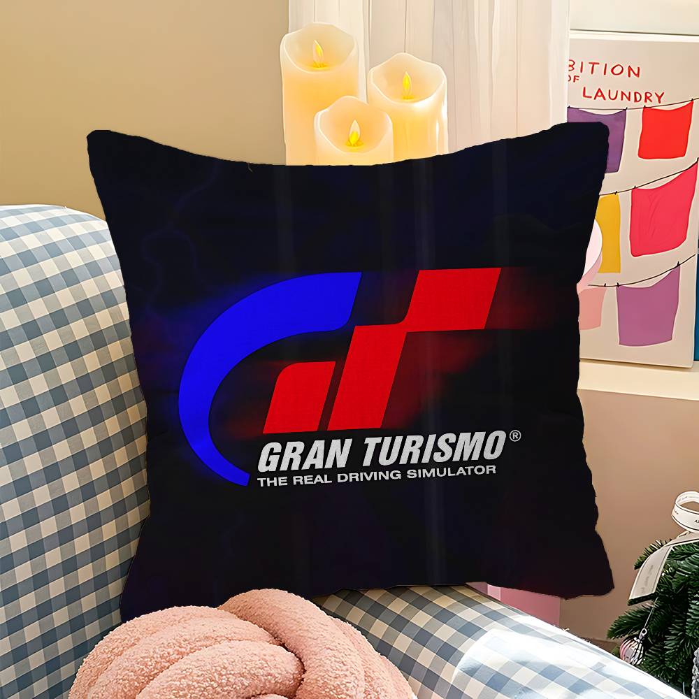 G-Gran-Turismos Logo Cushion Cover Pillow Cover Decor Pillowcase Printed Cushion Case For Couch