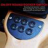 Rocker Switch SPST 2 Pin On/Off 12V 10A/125V 6A/250V Round Toggle Switch, For Car Boat Marine RV Automotive Truck Motorcycl L0U3