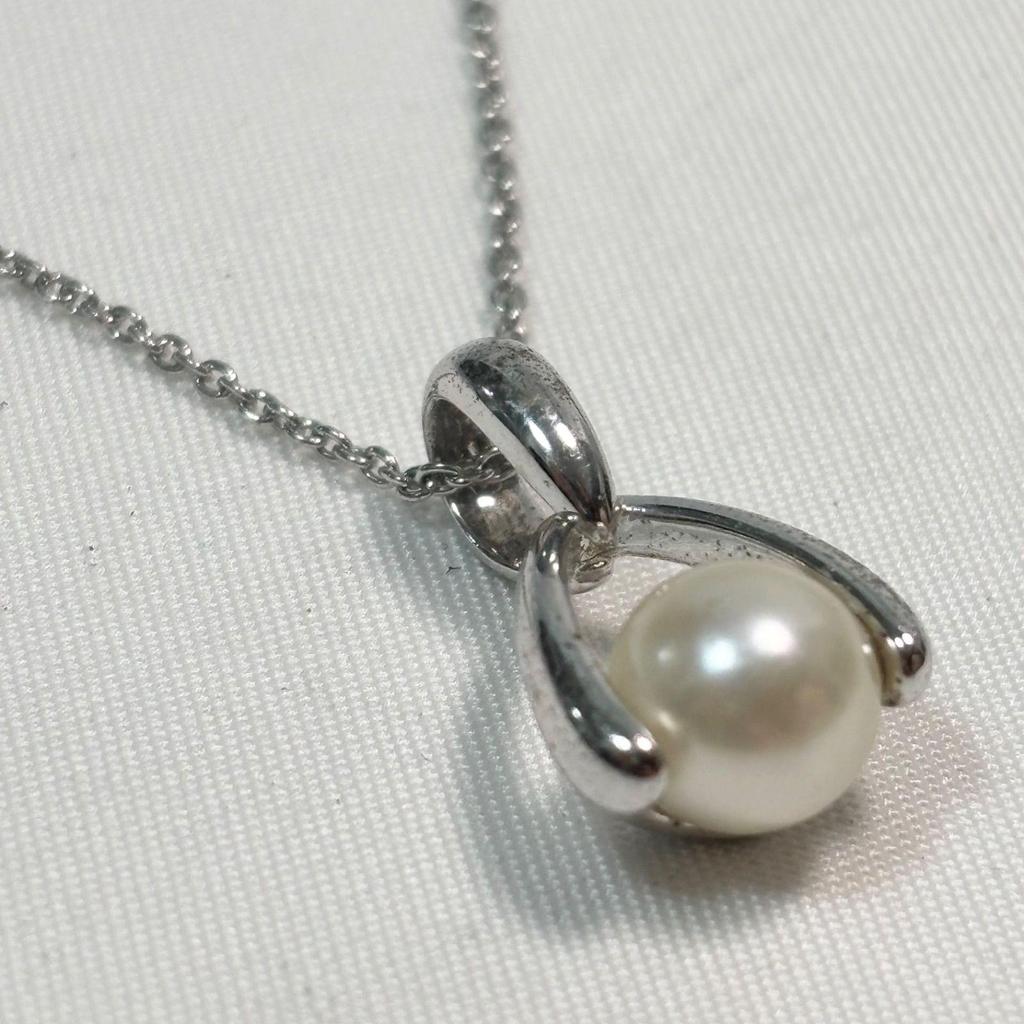 Used [Free Shipping] TASAKI/Tasaki Pearl/Tasaki Pearl/Necklace/Pendant/Silver/925/Pearl/Accessories/Used Item