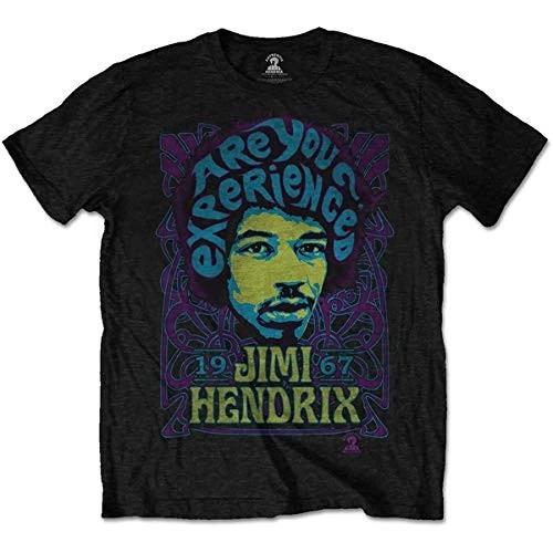 Rockoff Trade Men s Jimi Hendrix Experienced T-Shirt, Black, X-Large M