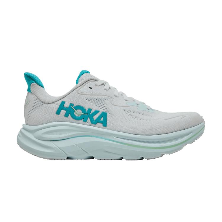 

HOKA Clifton 10 White Cielo Blue женские кроссовки 1162031-WTCL