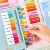 200 Sheets Multi Functional Index Stickers Student Creative Hand Account Ruler Loose Leaf Classification Sticky Notes