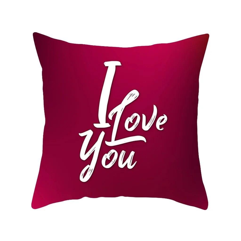Love Couple Gift Decoration Pillowcase Room Bedroom Sofa Cushion Cover Wedding Party Decoration Home  Hug Pillowcase