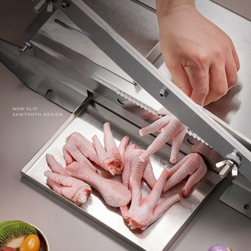 GIANXI Commercial Bone Cutting Machine Bone Knife Kitchen Tools Home Bone Cutting Machine Frozen Chicken Duck Fish Sheep Slicer