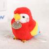 Red Crowned Crane Plush Parrot Keychain With Pp Cotton Filling For Girls And Collectors