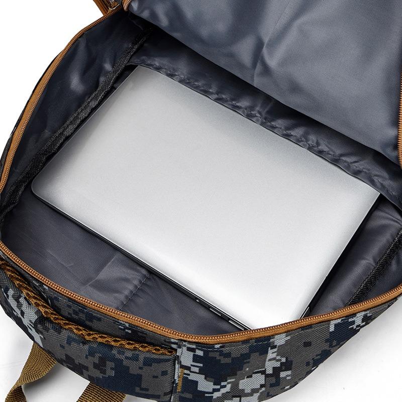 Camouflage Backpack Travel Backpack Men's High-end Level Elementary School Student School Bag Junior High School Computer Bag