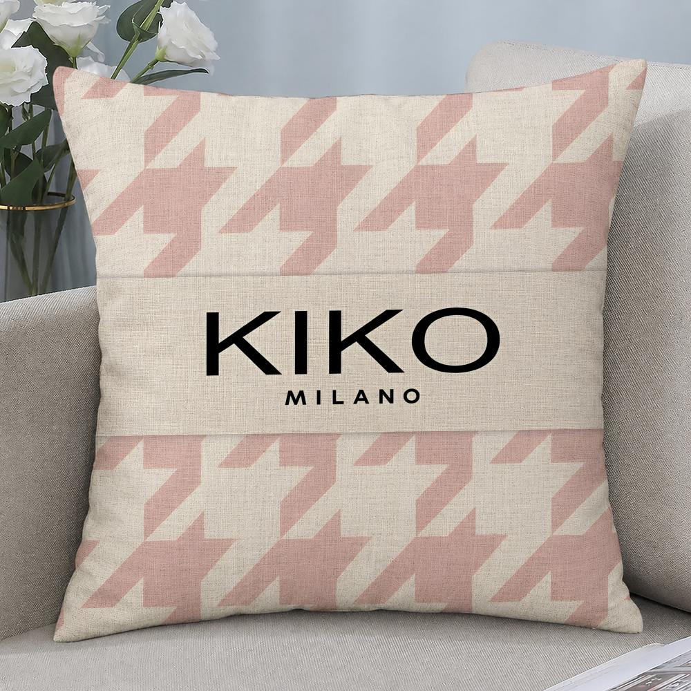 Brand KIKO MILANO Cushion Cover Cushion Covers Natural Linen Breathable Sofa Bedroom Decor Pillowcase