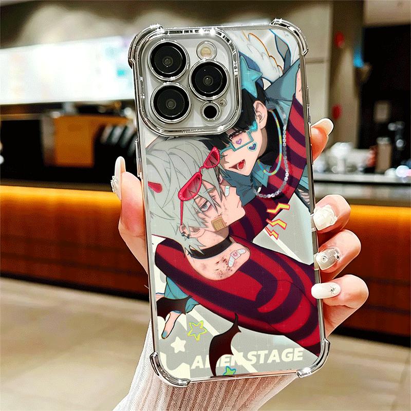 Custodia morbida per telefono Alien Stage coreano Ivan Till per iPhone 15 16 17 Air 14 Pro Max 16E Plus 13 12 Mini Placcatura Anti-Caduta Fundas