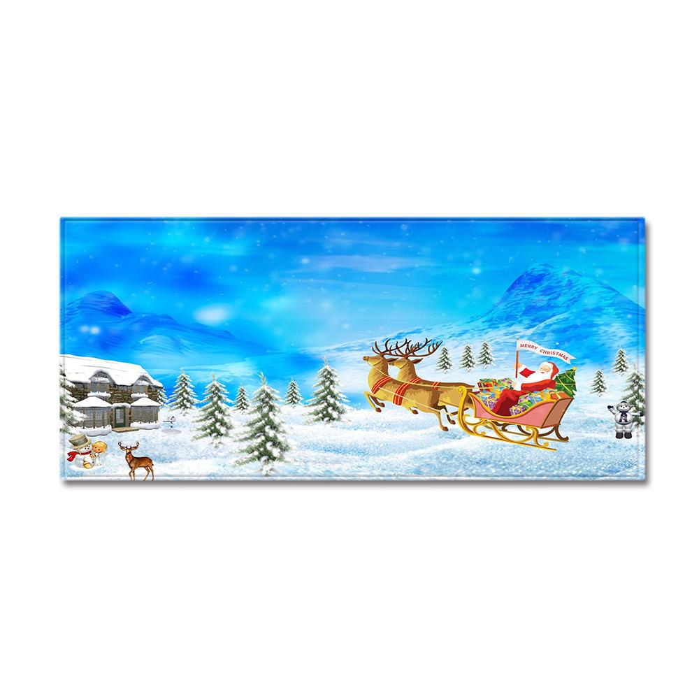 Christmas Kitchen Sand Carpet Doormat Long Floor Mat