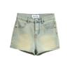Women's High-Waisted Elastic A-Line American Retro Denim Shorts - Spring & Autumn