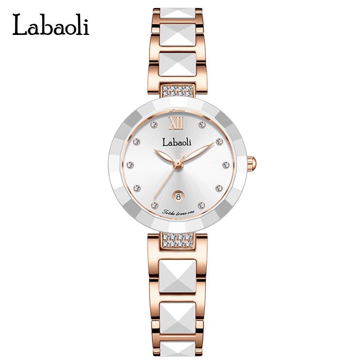 La Baoli Faux Ceramic Quartz Women's Waterproof Student Watch