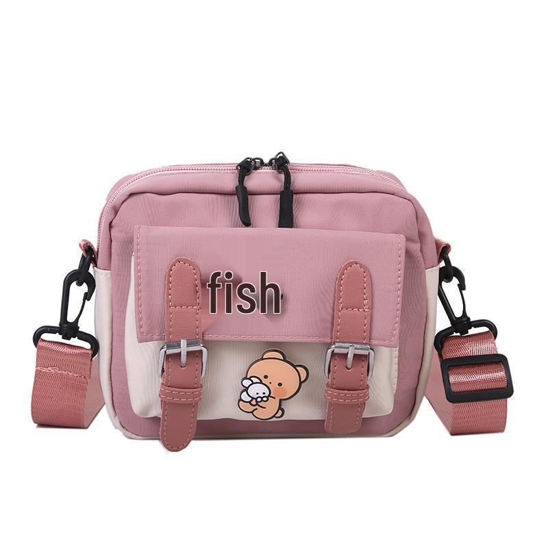 Koreansk lerret liten veske - Søt Harajuku-stil crossbody for jenter og studenter