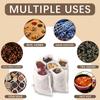 300 Pcs Empty Tea Bags for Loose Leaf Tea, Disposable Small tea Filter Bags with Drawstring fillable Cloth Diy Empty Tea Sachets for Loose tea,