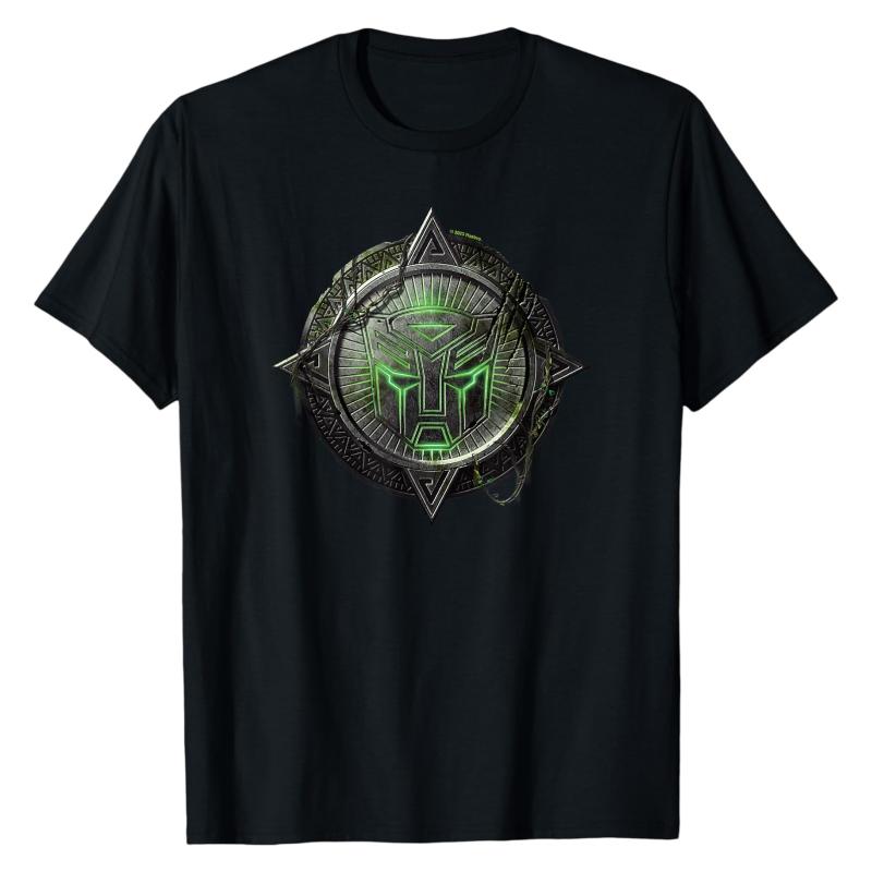 

Autobot Logo Transformers TShirt Vintage Emblem Robot Graphic Print Crew Neck 100 Cotton Soft Oversized Fashion Tops S