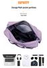 Expandable Wet/Dry Separation Luggage Bag with Universal Wheels - Large Capacity & Splash-Proof for Business Trips & Fitness Travel