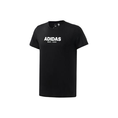 T-shirt de sport à col rond Gfx Homme Hauts Noir EK4730