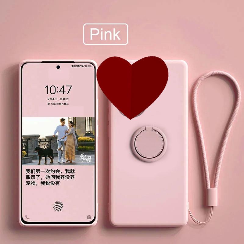 Case For Xiaomi Poco X6  X7 Pro Case Liquid Silicone Ring Stand Shell Coque For POCO X5 Pro Cover Shockproof Bumper Back Funda