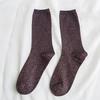 Set Women's Fashion Sexy Shiny Socks Korean Style Gold Silver Silk Candy-Coloredsocks Luxury Design High Quality