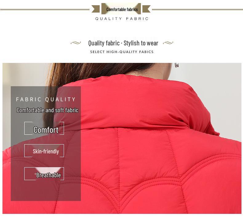 Women's 2024 Korean-Style Petite Down Cotton Jacket - Slim, Thick, Warm, and Stylish Winter Outerwear