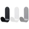 5Pcs J-shaped Design Self Adhesive Hook Strong Adhesive Adhesive Hook Wall Hook  Living Room