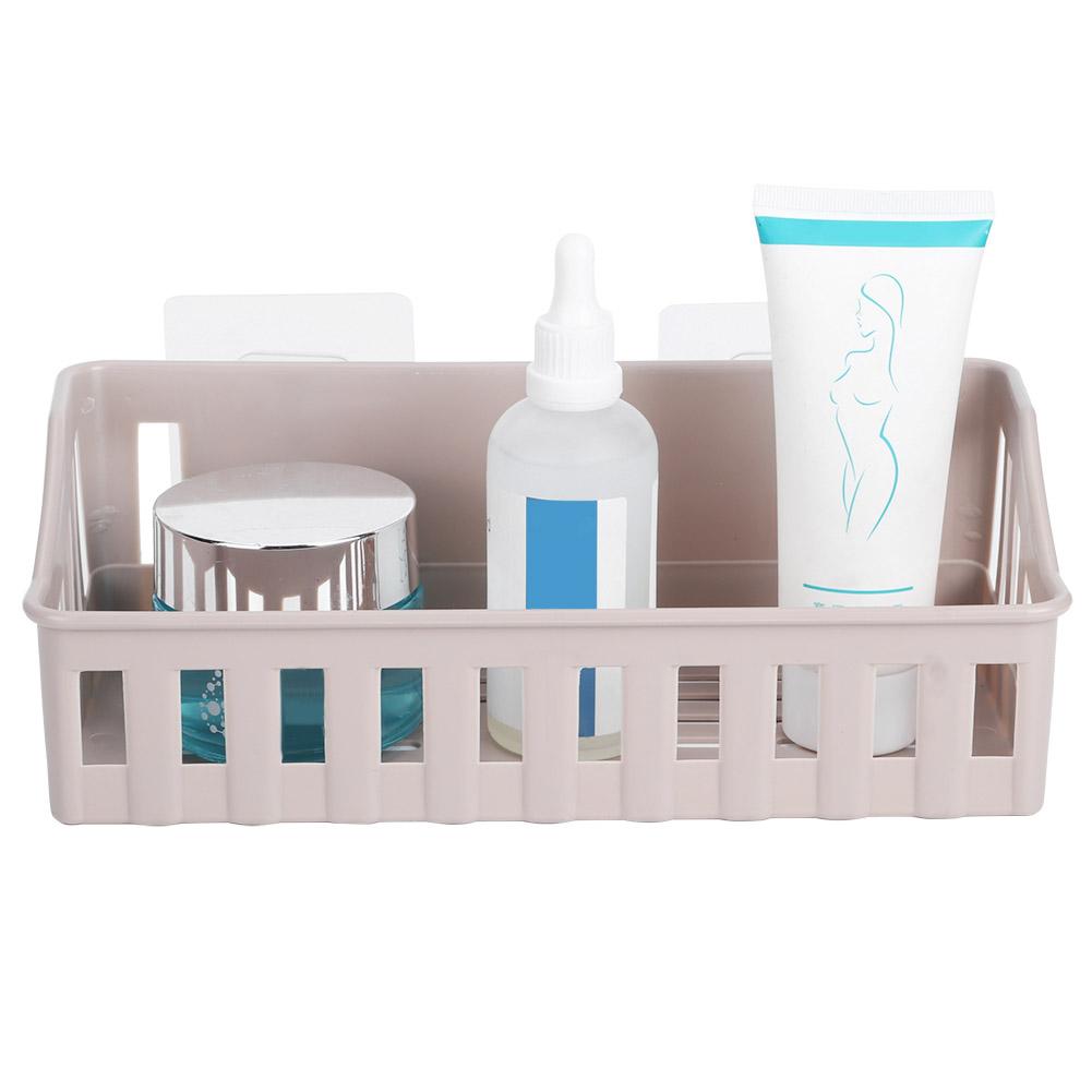 Punch Wall Mounted Shampoo Holder Storage Shelf Rack   Bathroom Supplies