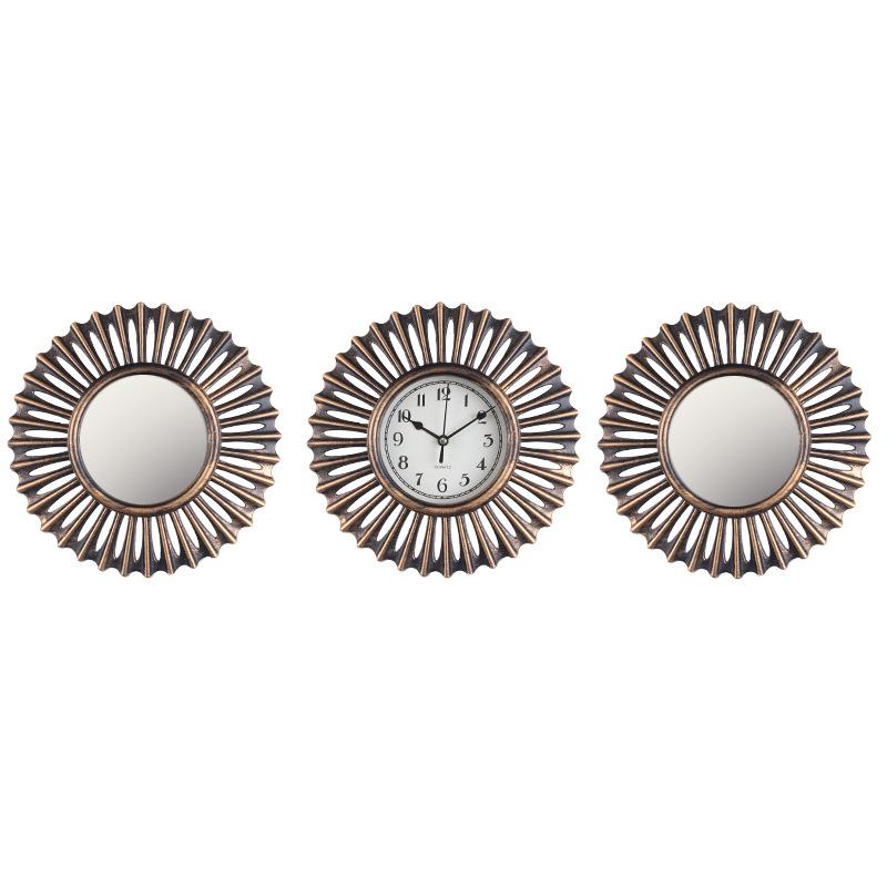 Wall Clock Retro Silent Living Room Home Wall Clock Bedroom Round Art Clock Quartz Clock