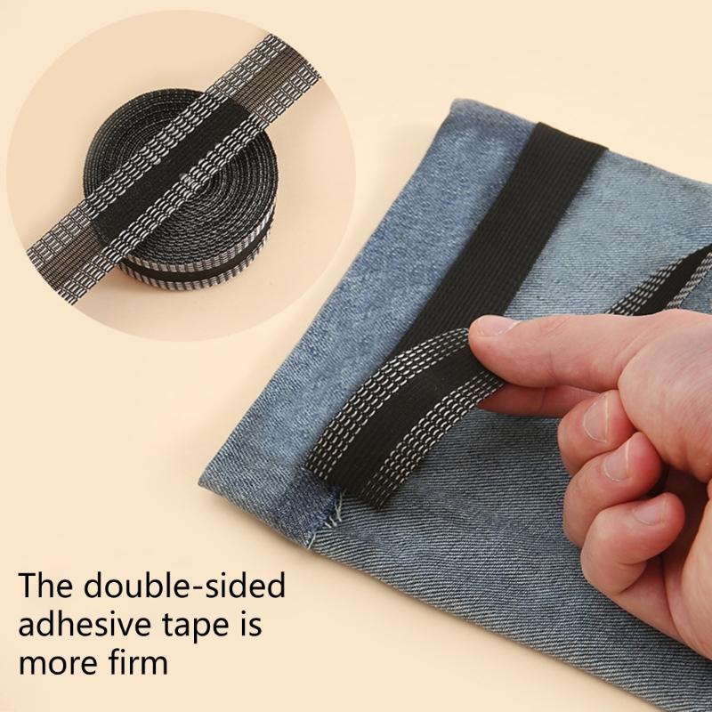 Self-Adhesive Tape for Trousers Legs Edge Shortening Sewing Tools Tape Paste Hemming Iron on Pants 5M Long