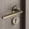 Hot Sale Passage Handles for Interior Doors Antique Bronze Easy Install Door Lever Handle Privacy Door Knobs With Locks With Key